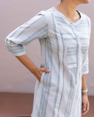 Matchstick Kurta in Sea Green