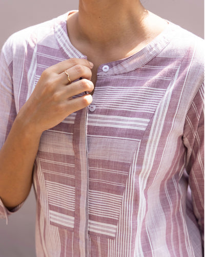 Matchstick Co-Ord in Dusty Lilac