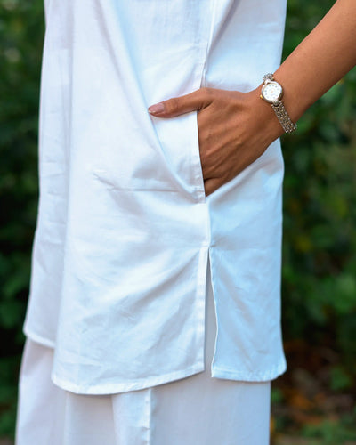 Salt & Pepper Co-Ord Set in White
