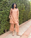 Front Row Co-ord Set in Dusty Peach
