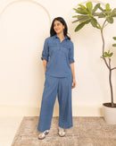 Masala Chai Co-Ord Set in Denim
