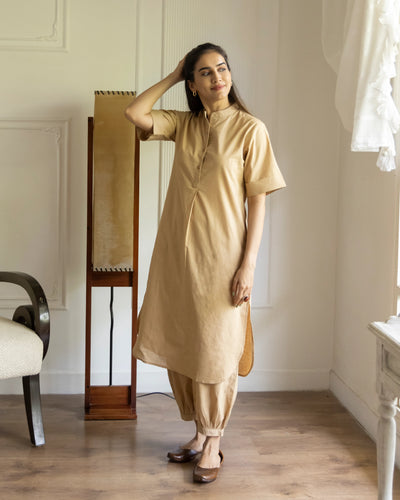 Butter Toast Kurta Co-Ord Set in Sand