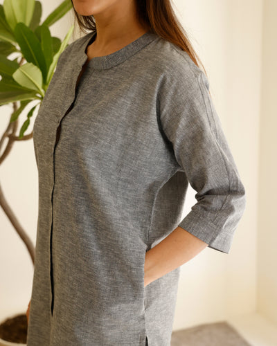 Sunday Paper Co-ord Set in Calm Grey