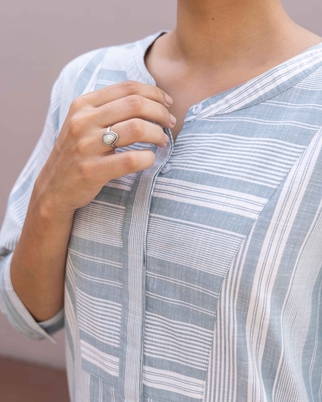 Matchstick Kurta in Sea Green