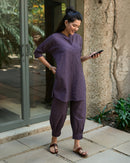 Sunday Paper Co-ord Set in Moody Purple