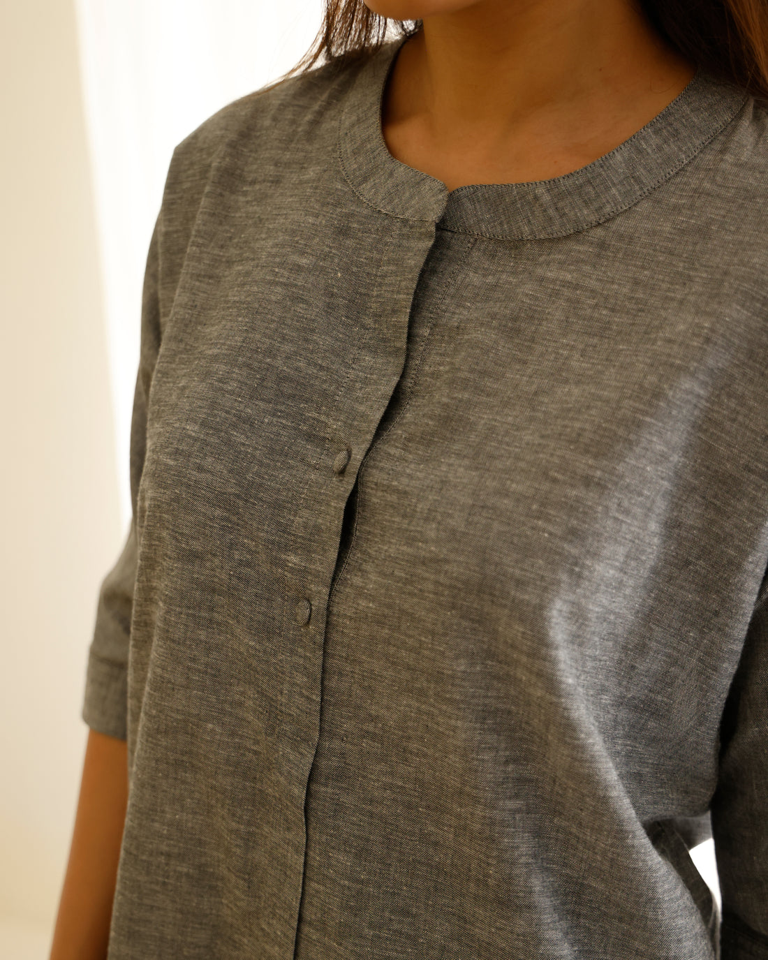 Sunday Paper Co-ord Set in Calm Grey
