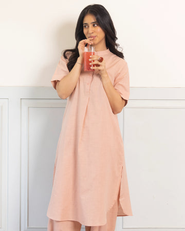 Butter Toast Kurta in Dusty Pink