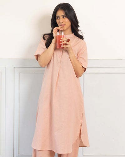 Butter Toast Kurta in Dusty Pink