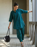 Sunday Paper Co-ord Set in Quiet Teal