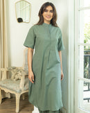 Butter Toast Kurta in Khaki Green