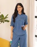 Masala Chai Top in Denim