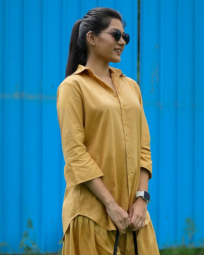 Slow Life Shirt in Mustard