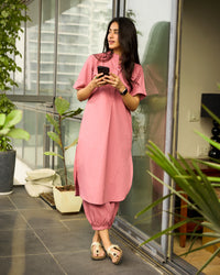 Butter Toast Kurta in Onion Pink