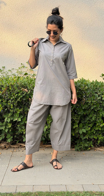 Beach Walk Co-Ord Set in Grey