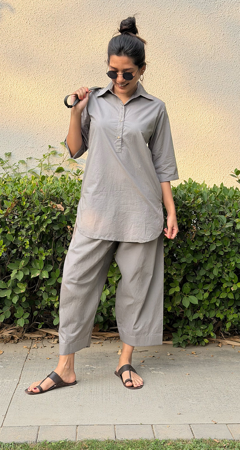 Beach Walk Co-Ord Set in Grey