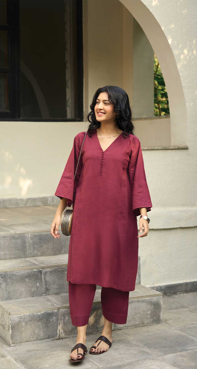 Lip Tint Co-ord Set in Burgundy