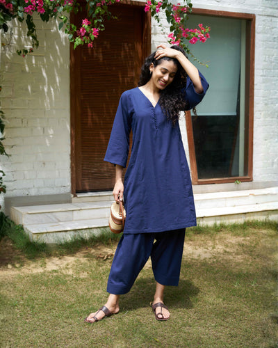 Lip Tint Co-ord Set in Navy