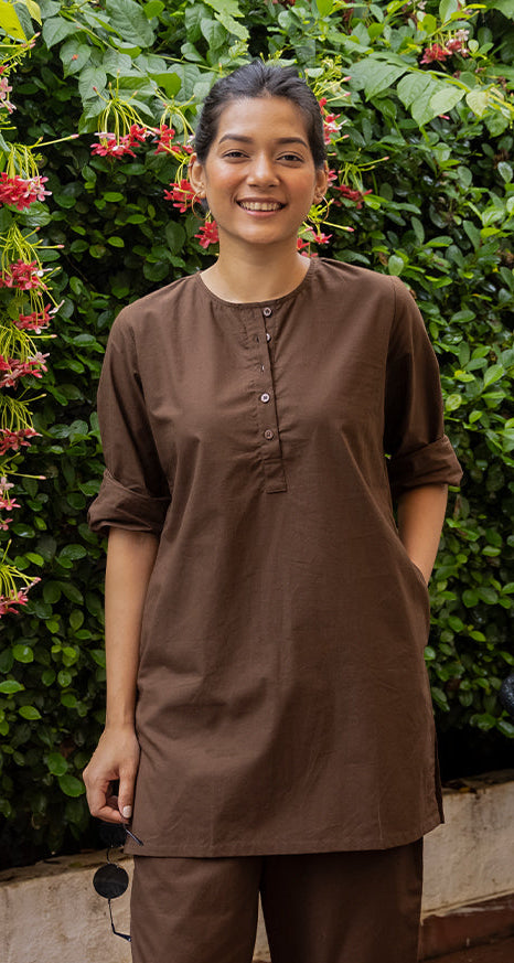 Iced Coffee Set in Espresso Brown