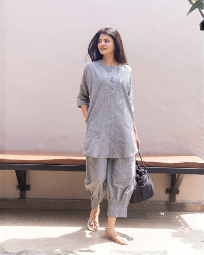 Sunday Paper Co-ord Set in Calm Grey
