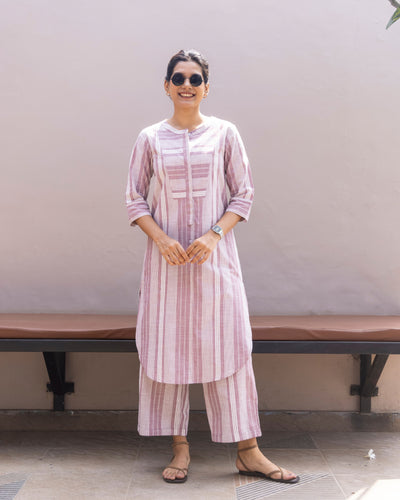 Matchstick Co-Ord in Dusty Lilac