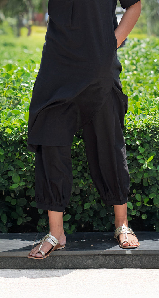 Butter Toast Kurta Co-Ord Set in Black