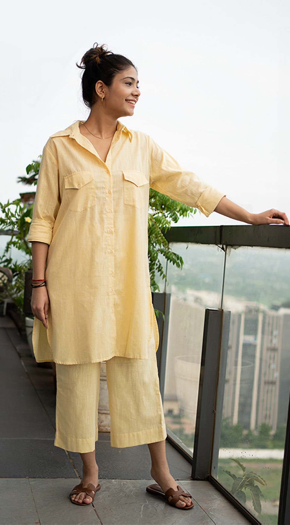 Bougainvillea Pants in Butter Yellow