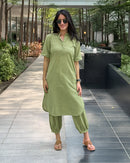 Butter Toast Co Ord Set in Sage Green
