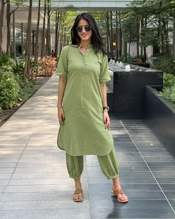 Butter Toast Co Ord Set in Sage Green