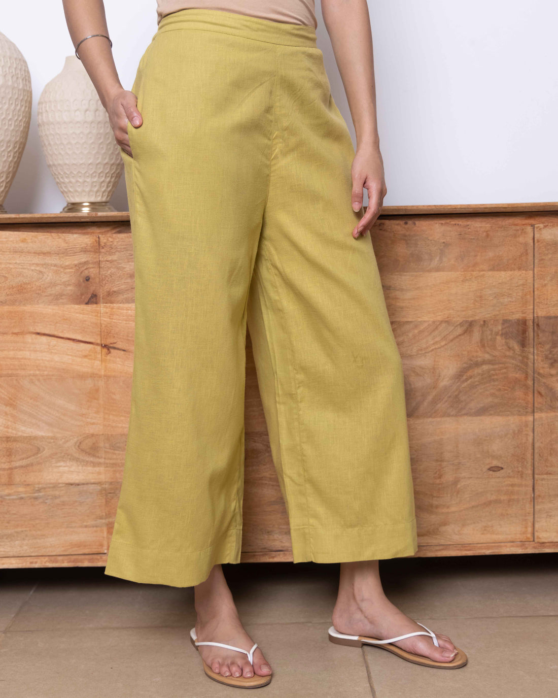 Front Row Pants in Zesty Green