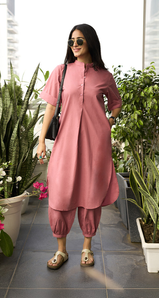 Butter Toast Kurta in Onion Pink