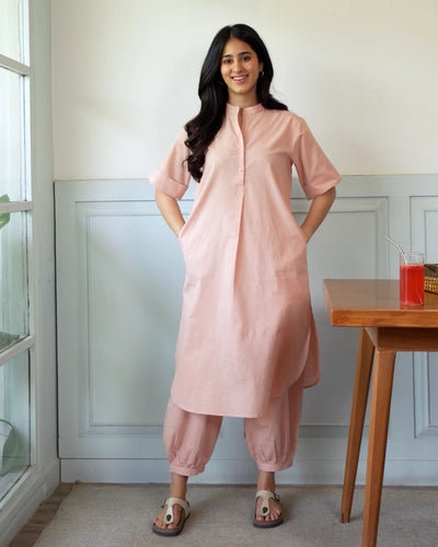 Butter Toast Kurta Co-Ord Set in Dusty Pink