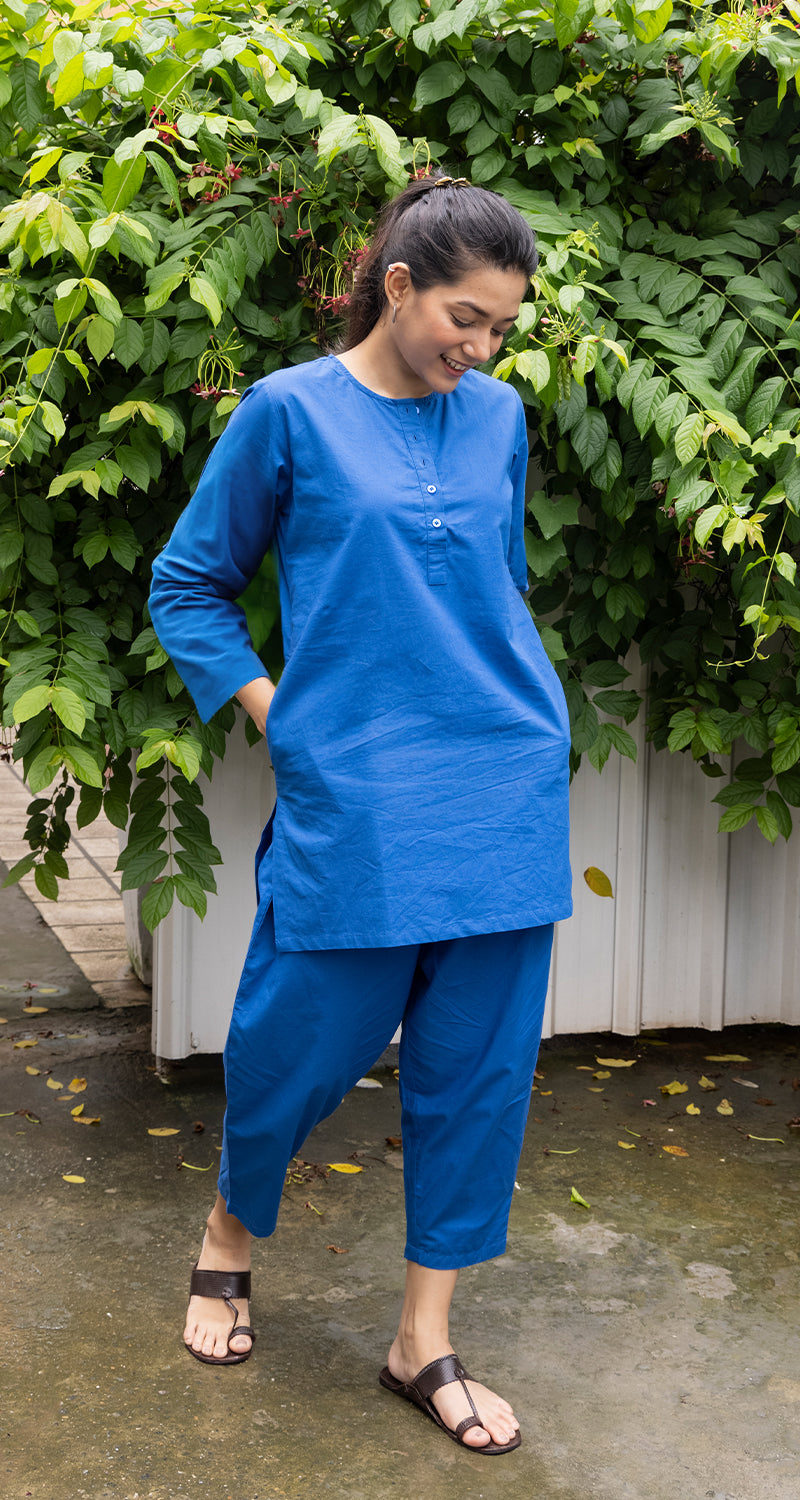 Iced Coffee Set in Blue Pea