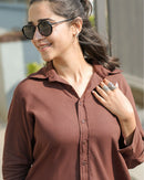Slow Life Shirt in Brown