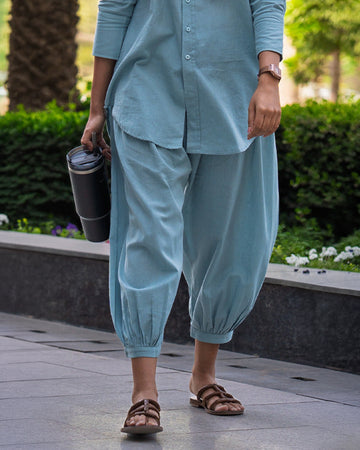 Slow Life Pant in Sea Green