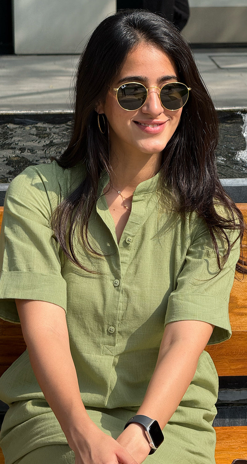 Butter Toast Kurta in Sage Green