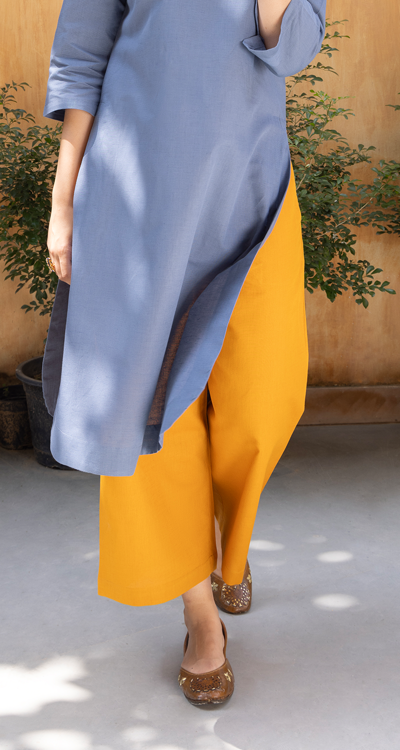 Fairy Lights Pants in Mustard