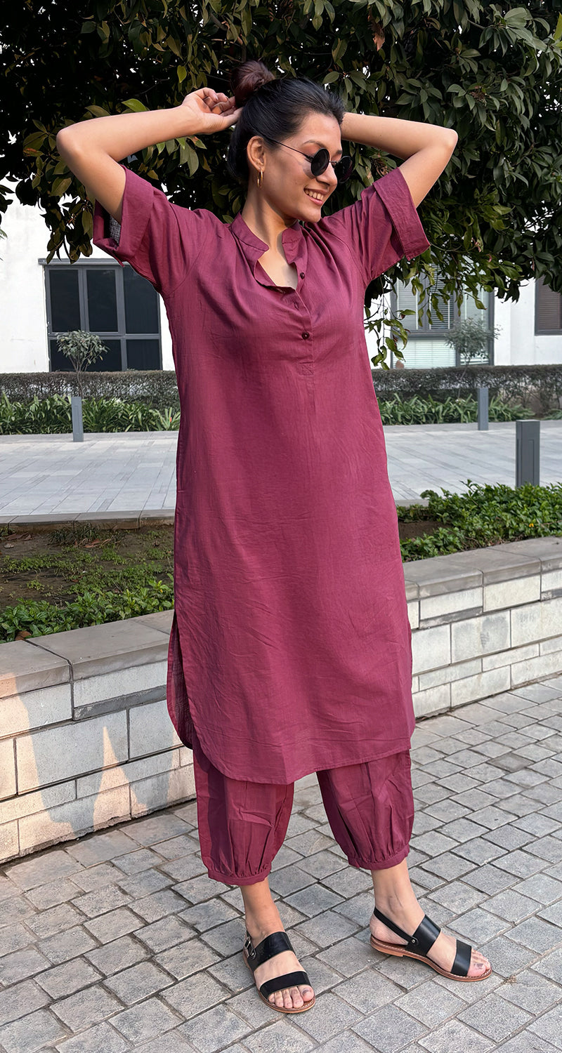 Butter Toast Pants in Burgundy