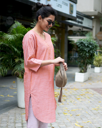 Mixtape Vol. 1 Kurta in Orange Wave