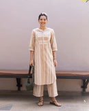 Matchstick Co-Ord in Almond Brown