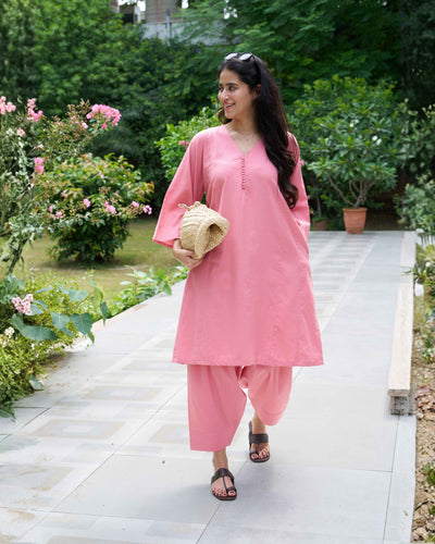 Lip Tint Co-ord Set in Salmon Pink