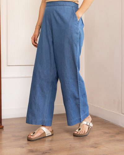 Masala Chai Pants in Denim