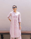 Matchstick Kurta in Dusty Lilac