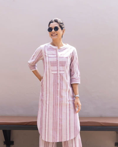 Matchstick Kurta in Dusty Lilac