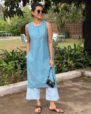 Mixtape Vol. 2 Kurta in Indie Teal