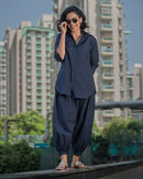 Slow Life Co-Ord in Navy Blue