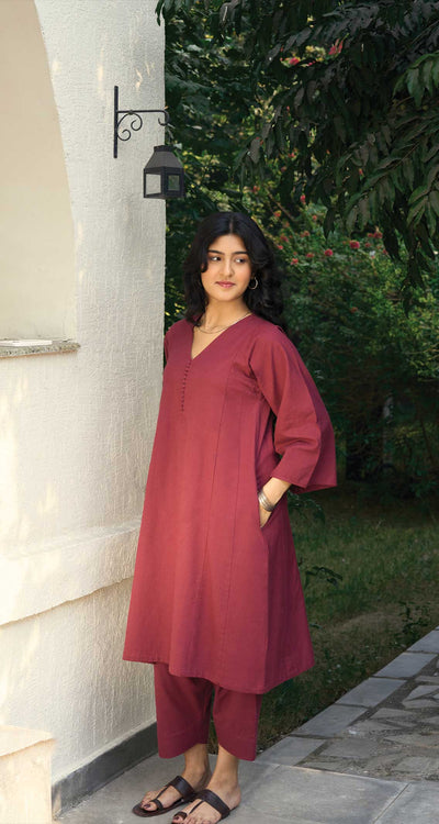 Lip Tint Co-ord Set in Burgundy