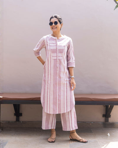 Matchstick Co-Ord in Dusty Lilac