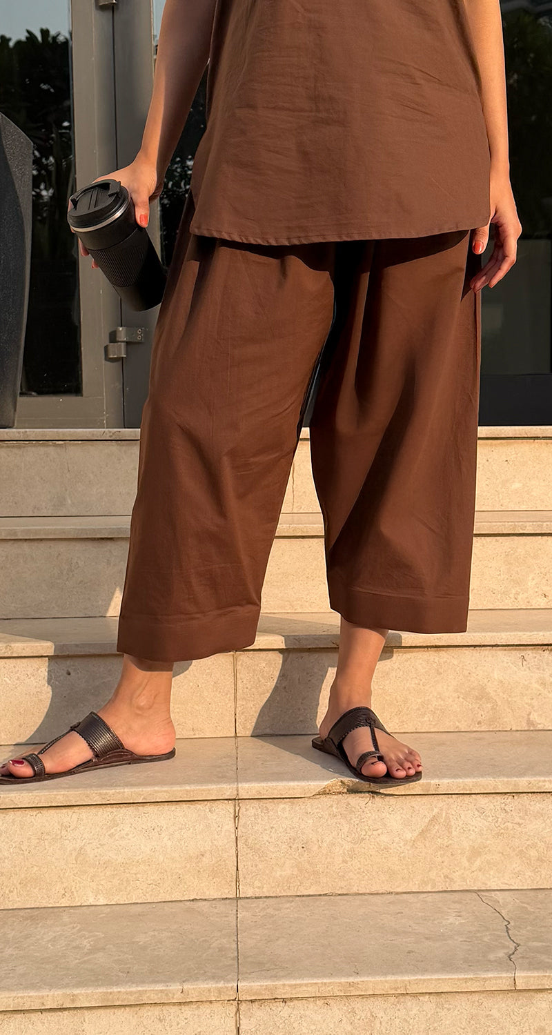 Beach Walk Co-Ord Set in Brown