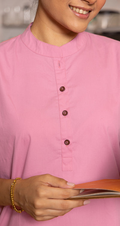 Salt & Pepper Co-Ord Set in Pink