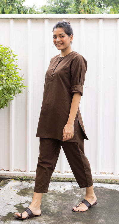 Iced Coffee Top in Espresso Brown